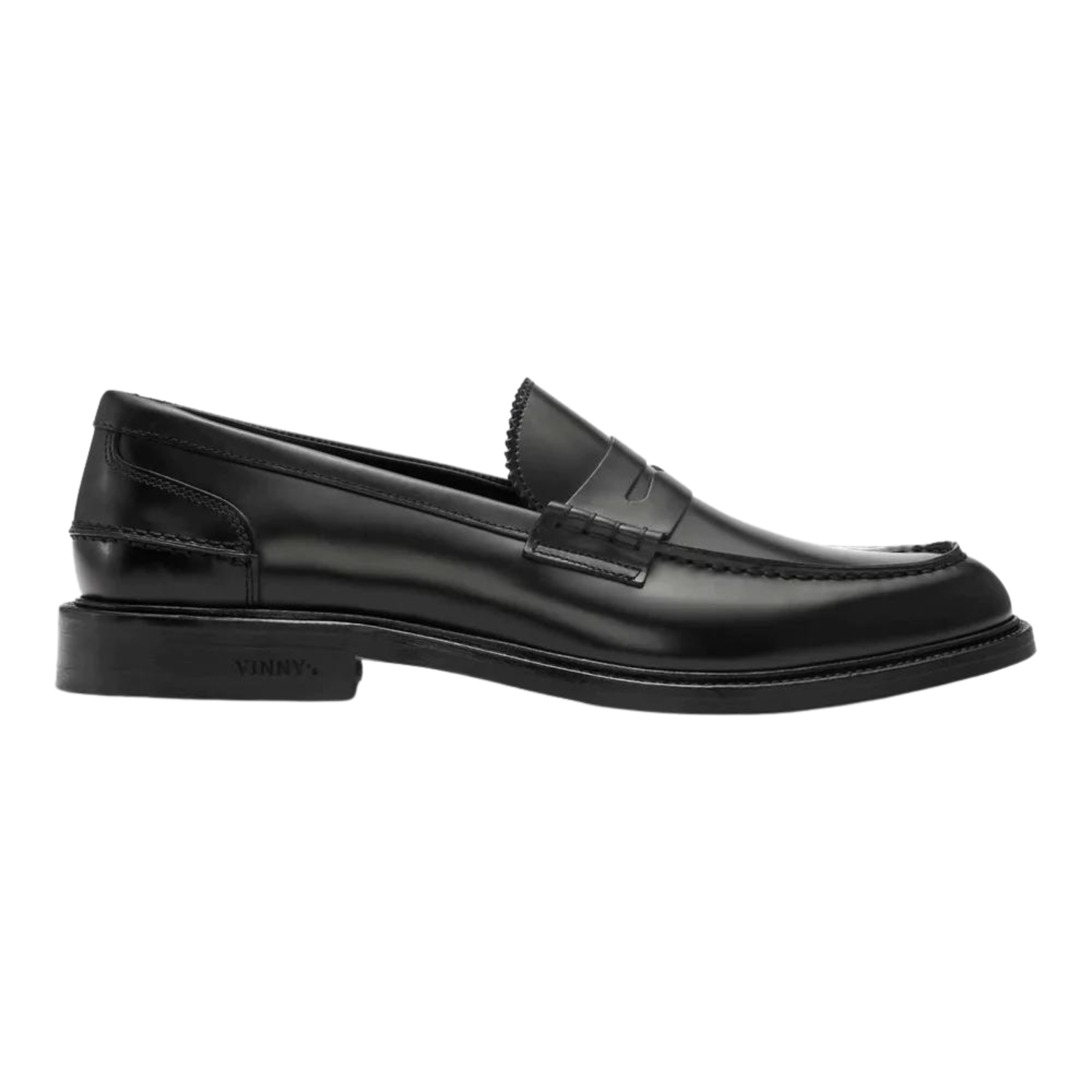 TOWNEE PENNY LOAFER - BLACK POLIDO LEATHER I VINNY'S - Momentum 