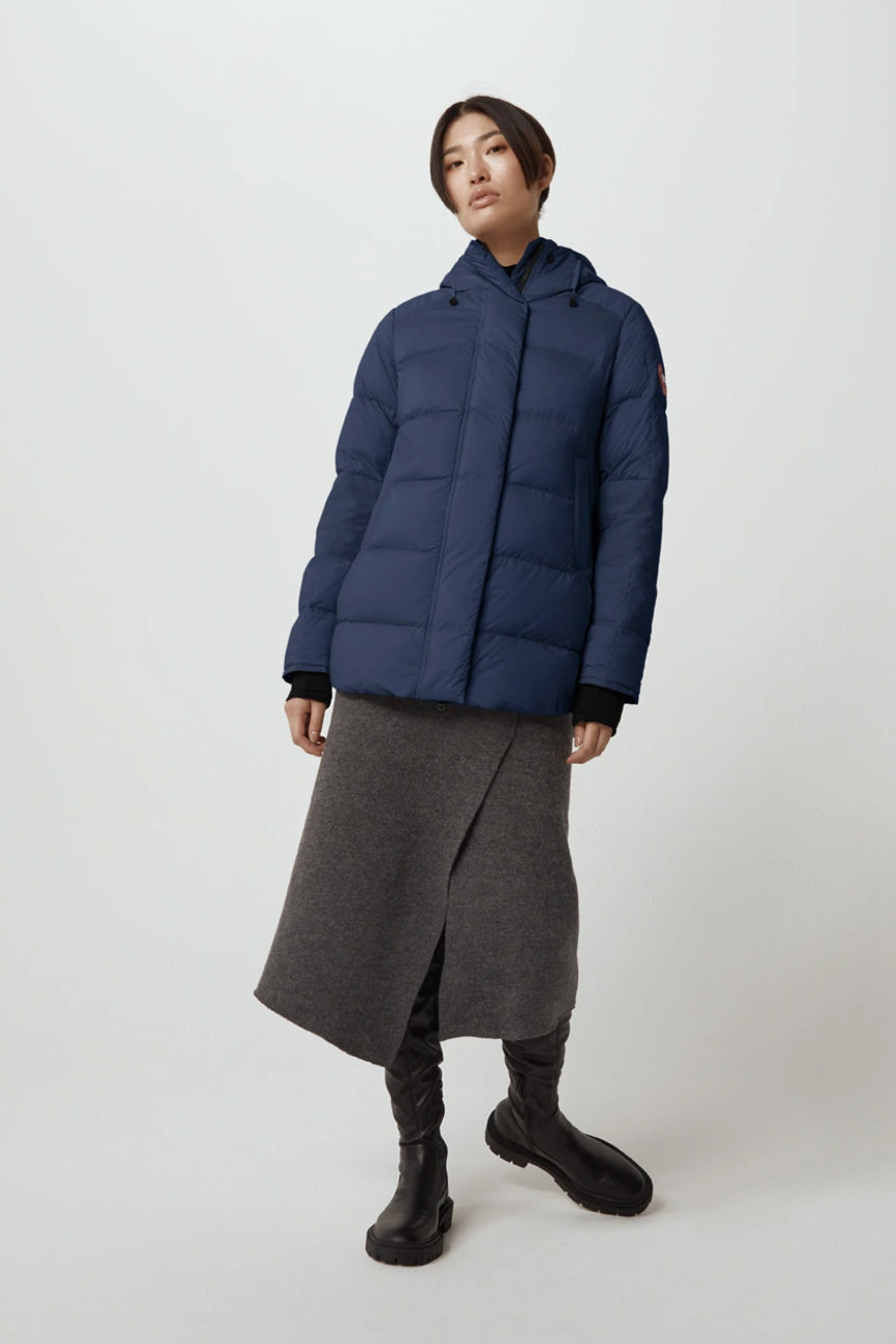 Navy on sale down coat