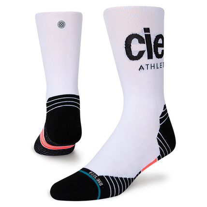 CIELE LOGO CREW SOCK - WHITE