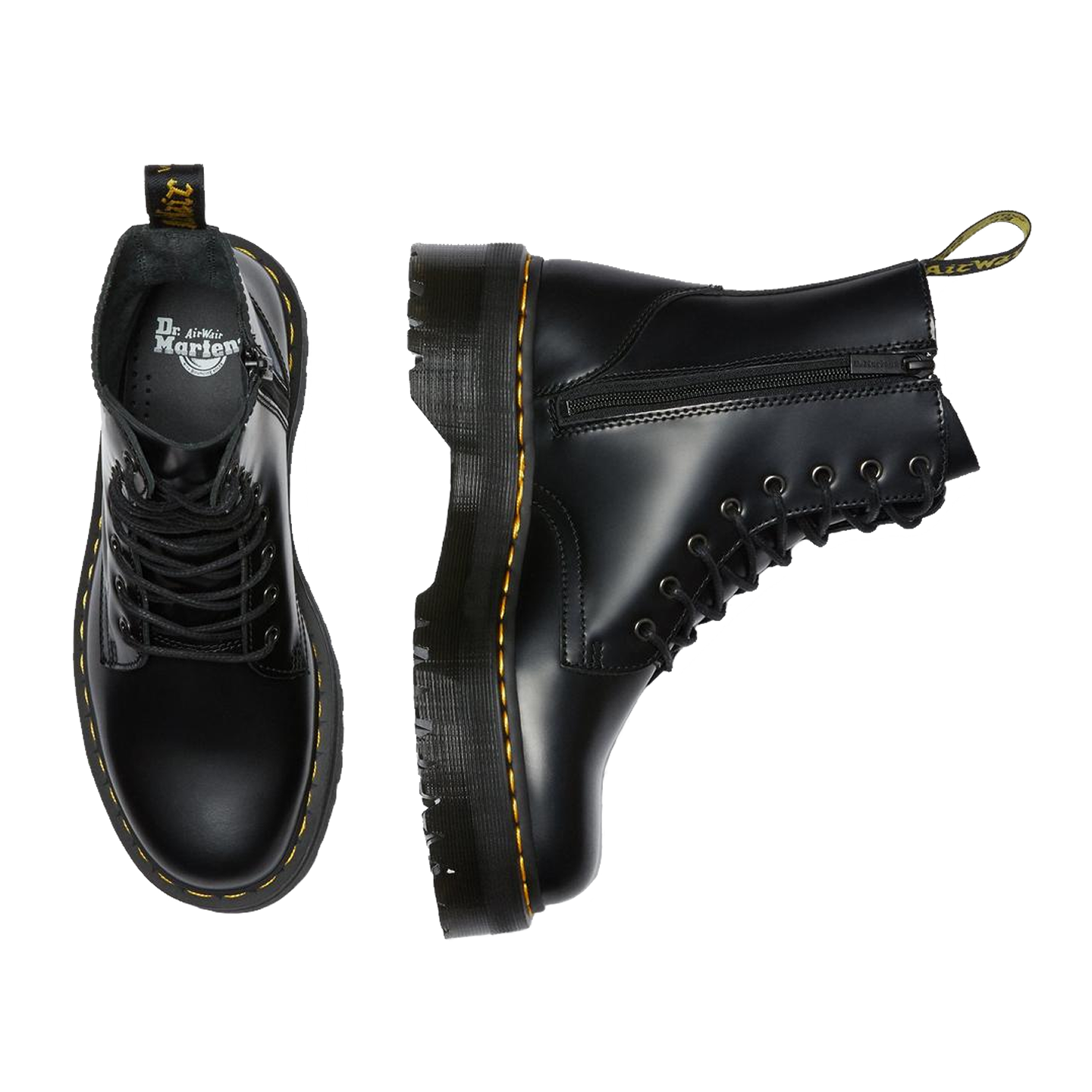 Dr martens platform deals black