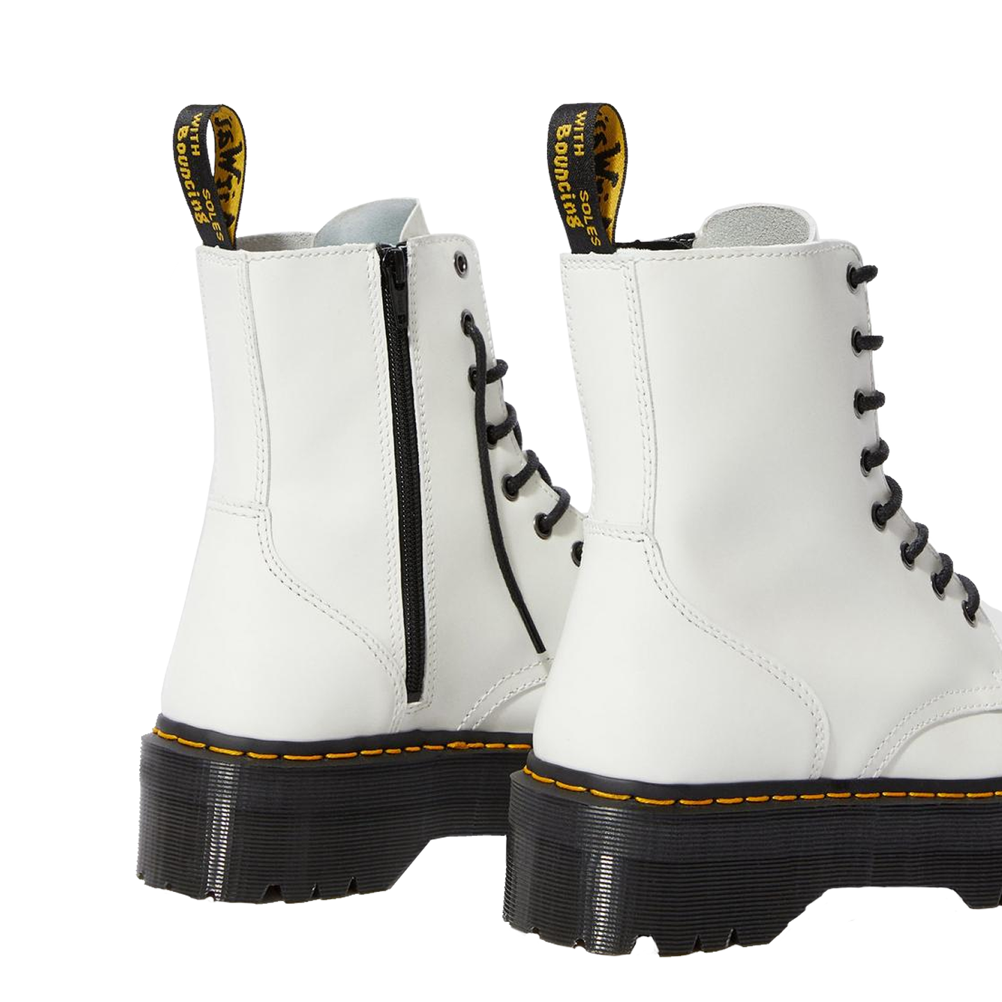 All white sales doc martens platform