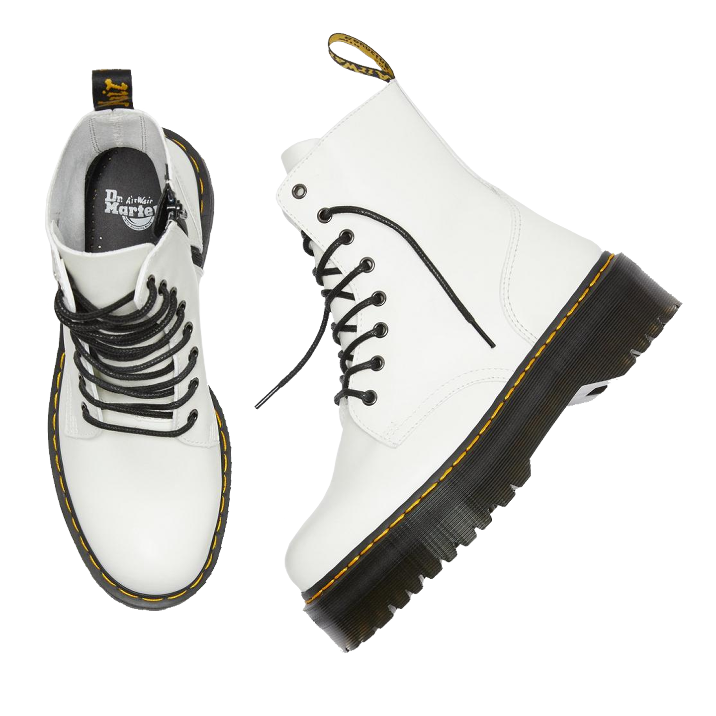 JADON SMOOTH LEATHER PLATFORM WHITE DR. MARTENS Momentum